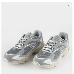 New Balance Gray and Cream Athletic Sneakers